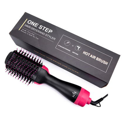 "One Step Hair Dryer and Volumizer Hot Air Brush – 3-in-1 Styler for Drying, Straightening & Volumizing - 1ZERO10