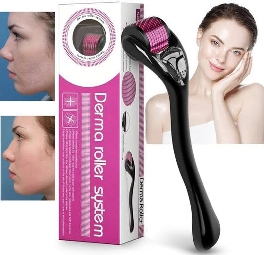 Premium Titanium Derma Roller 1mm – For Hair Regrowth, Beard Growth & Clear Skin – 1ZERO10