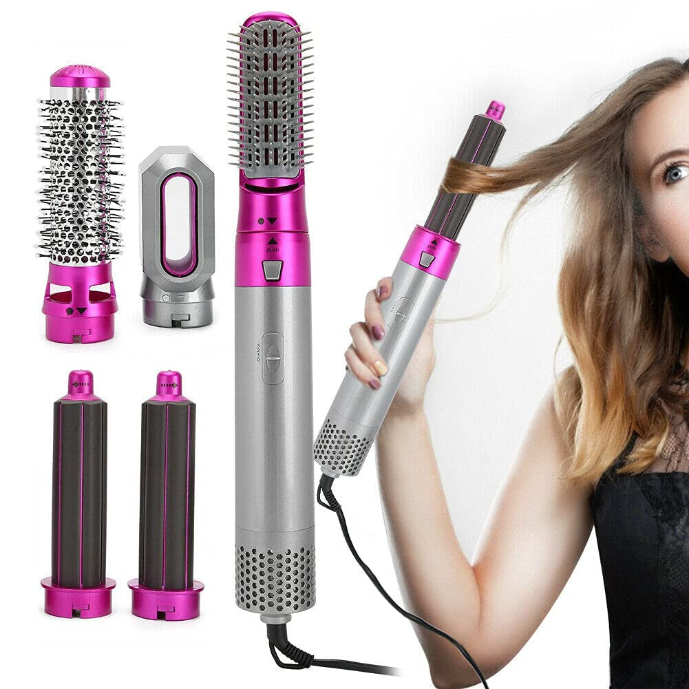 5 in 1 Hair Dryer Hot Comb Set Professional Curling Iron Hair Straightener Styling Tool For Professional Hair Dryer Ho – 1ZERO10