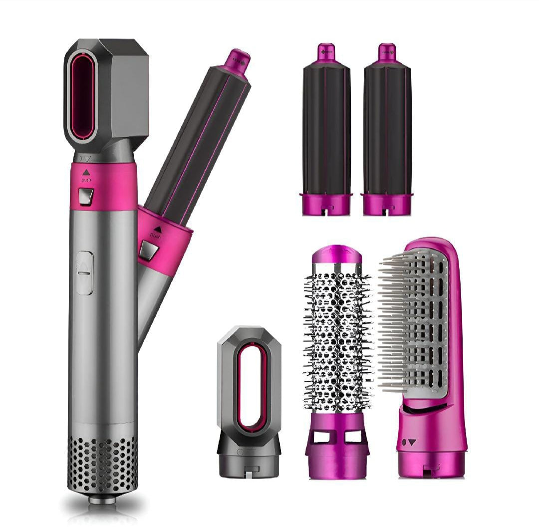 5 in 1 Hair Dryer Hot Comb Set Professional Curling Iron Hair Straightener Styling Tool For Professional Hair Dryer Ho – 1ZERO10