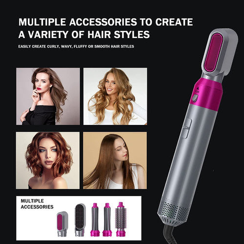 5 in 1 Hair Dryer Hot Comb Set Professional Curling Iron Hair Straightener Styling Tool For Professional Hair Dryer Ho – 1ZERO10